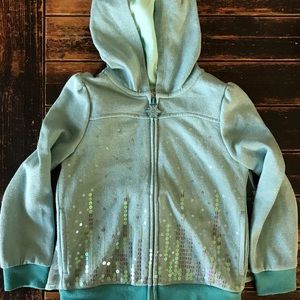 Frozen II sweatshirt jacket with cape